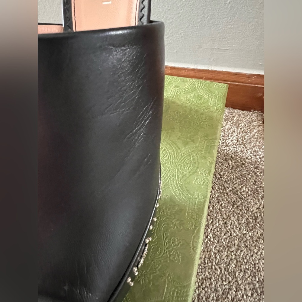 Gucci black platform mules with silver logos - Picture 7 of 15